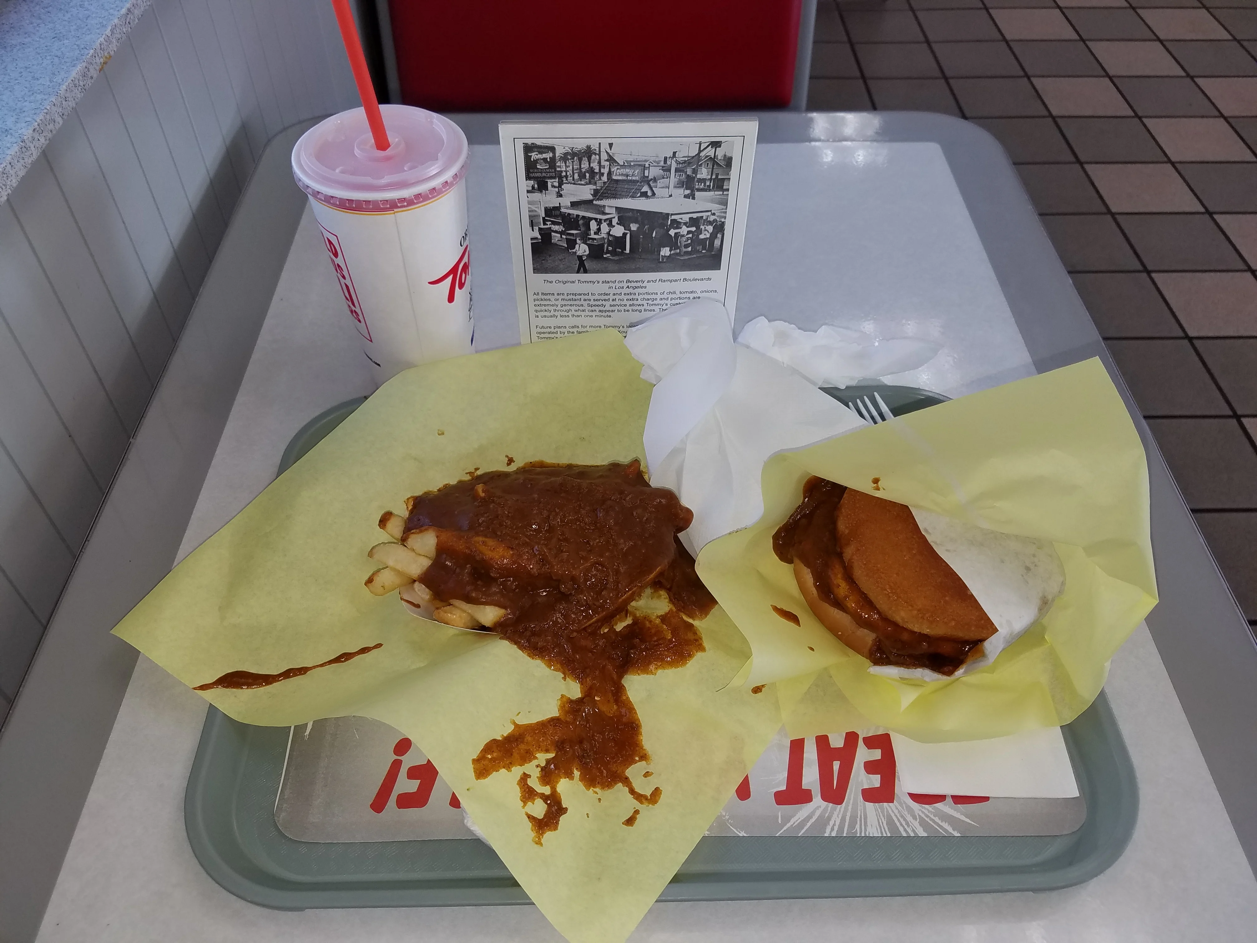 Tommy's chili burger and fries.webp